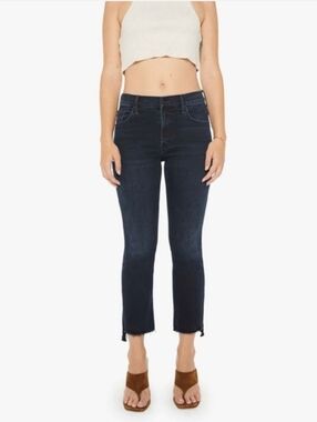 MOTHER JEANS THE INSIDER CROP STEP FRAY 30